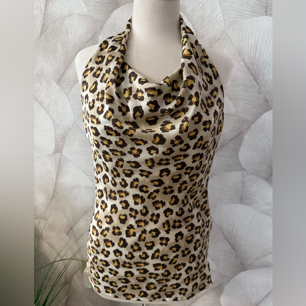 Leopard Print Halter Top